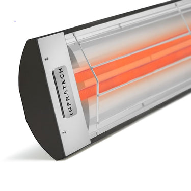 Infratech CD-Series 61 1/4-Inch 6000W Dual Element Electric Infrared Patio Heater - 240V - Black - CD6024BL